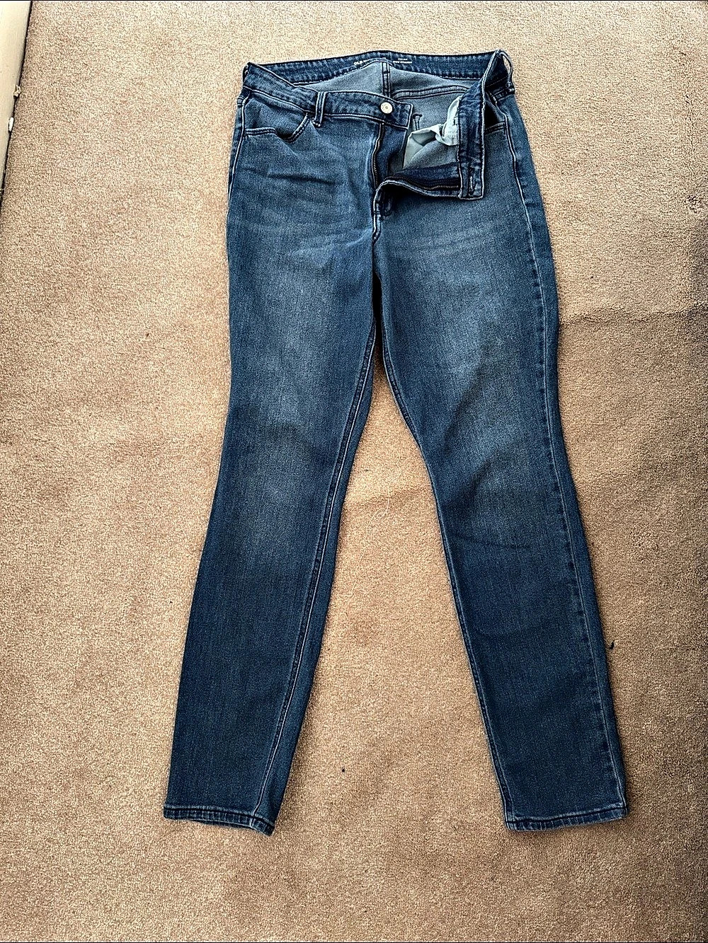 Old Navy High Rise Wow Straight Jeans Blue Waist 12